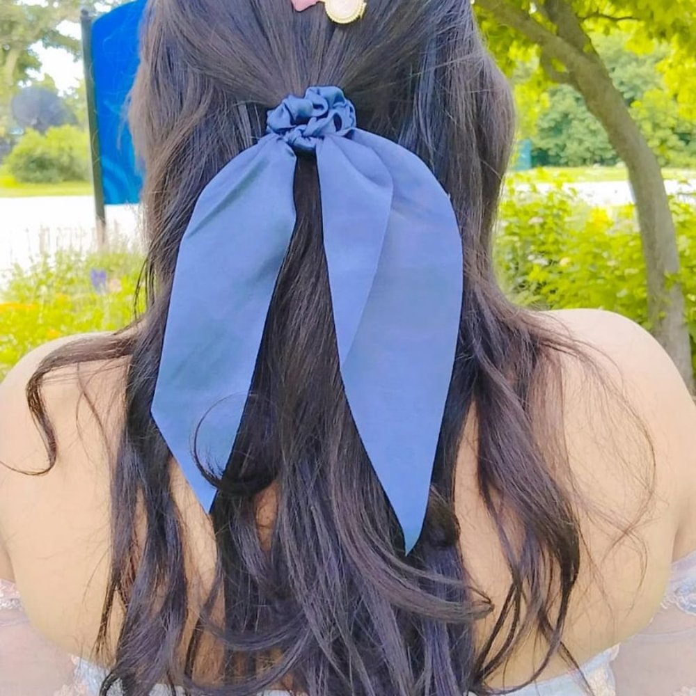 Hair Scrunchies Silk Satin Hair Scarf